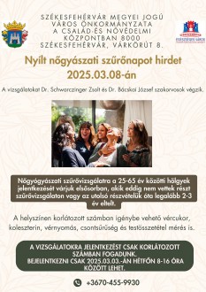 Hétfőn reggel nyolctól lehet bejelentkezni a szombati nyílt nőgyógyászati szűrőnapra